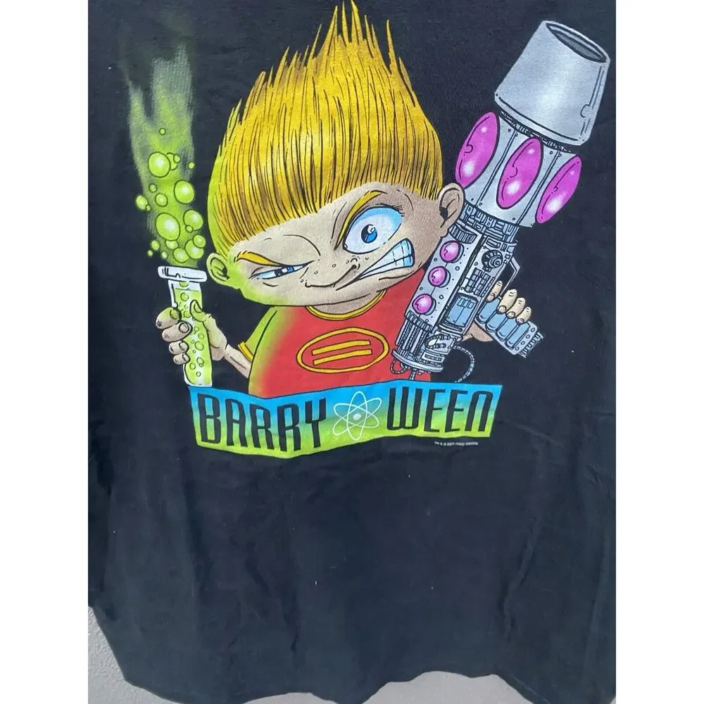 Vintage Y2K Barry Ween T Shirt Size XL Black 2000 - Picture 3 of 11
